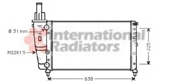 Imagine Radiator, racire motor VAN WEZEL 17002228