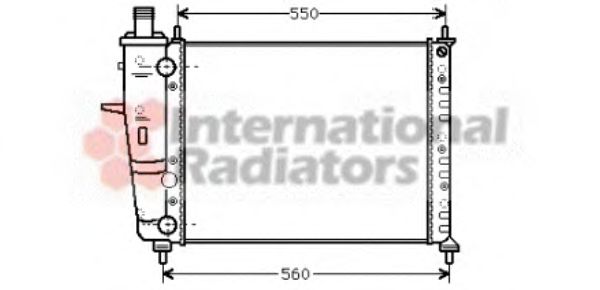 Imagine Radiator, racire motor VAN WEZEL 17002230