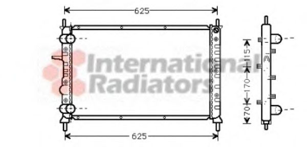 Imagine Radiator, racire motor VAN WEZEL 17002231