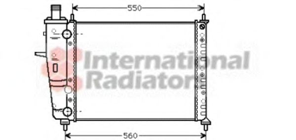 Imagine Radiator, racire motor VAN WEZEL 17002233