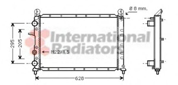 Imagine Radiator, racire motor VAN WEZEL 17002236