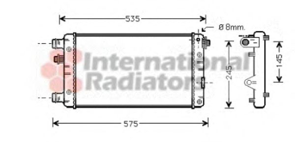 Imagine Radiator, racire motor VAN WEZEL 17002239