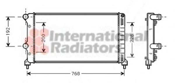 Imagine Radiator, racire motor VAN WEZEL 17002250