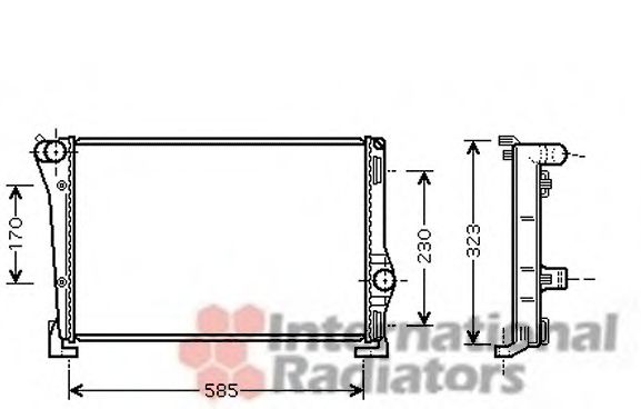 Imagine Radiator, racire motor VAN WEZEL 17002279