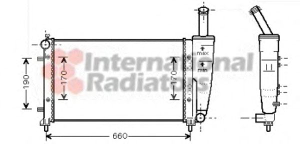 Imagine Radiator, racire motor VAN WEZEL 17002290