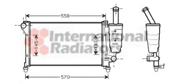 Imagine Radiator, racire motor VAN WEZEL 17002291