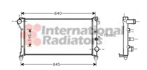 Imagine Radiator, racire motor VAN WEZEL 17002295