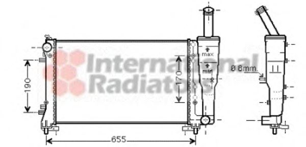 Imagine Radiator, racire motor VAN WEZEL 17002297