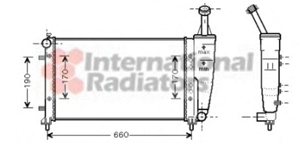 Imagine Radiator, racire motor VAN WEZEL 17002300