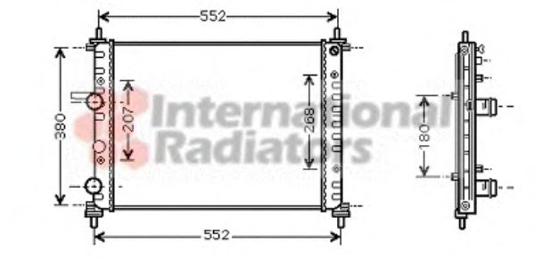 Imagine Radiator, racire motor VAN WEZEL 17002317