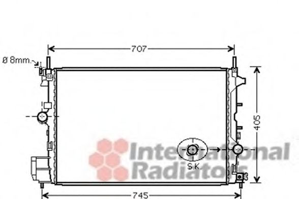 Imagine Radiator, racire motor VAN WEZEL 17002338