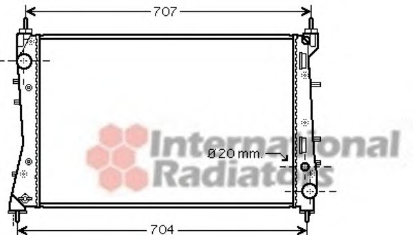 Imagine Radiator, racire motor VAN WEZEL 17002359