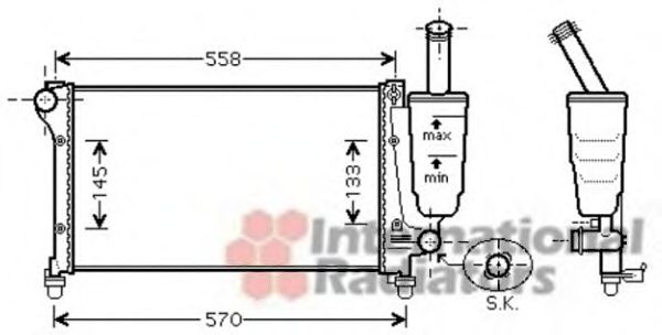 Imagine Radiator, racire motor VAN WEZEL 17002368