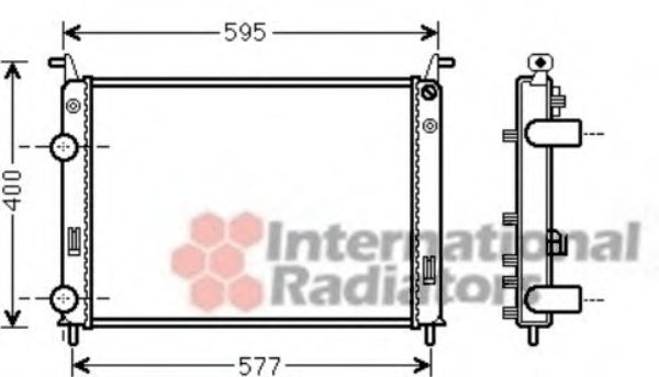 Imagine Radiator, racire motor VAN WEZEL 17002370