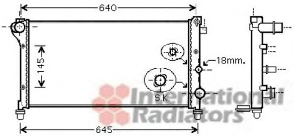 Imagine Radiator, racire motor VAN WEZEL 17002379