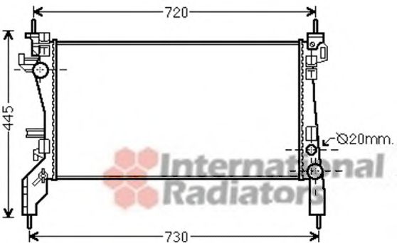 Imagine Radiator, racire motor VAN WEZEL 17002380