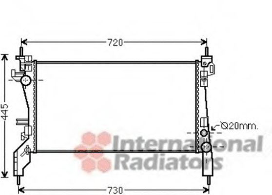 Imagine Radiator, racire motor VAN WEZEL 17002385