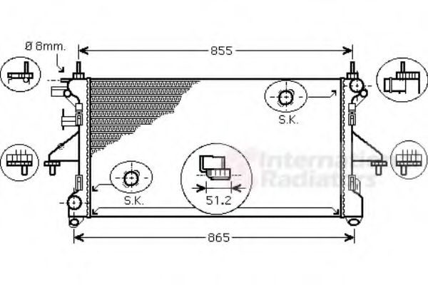 Imagine Radiator, racire motor VAN WEZEL 17002398