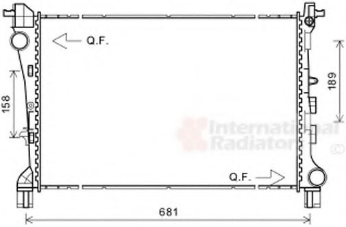 Imagine Radiator, racire motor VAN WEZEL 17002420