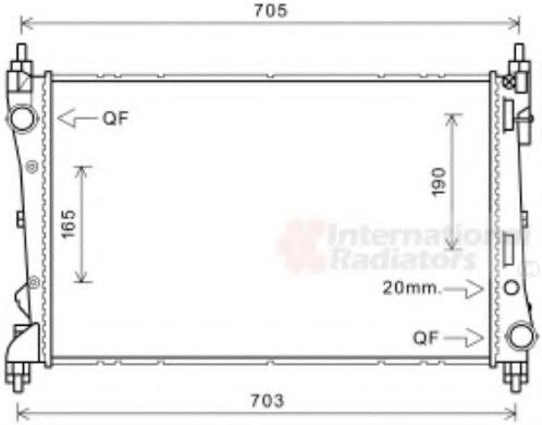 Imagine Radiator, racire motor VAN WEZEL 17002449