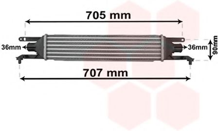 Imagine Intercooler, compresor VAN WEZEL 17004319