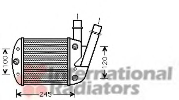 Imagine Intercooler, compresor VAN WEZEL 17004340