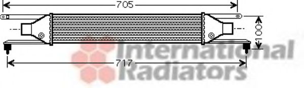 Imagine Intercooler, compresor VAN WEZEL 17004354