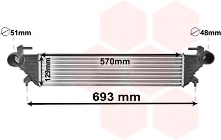 Imagine Intercooler, compresor VAN WEZEL 17004415