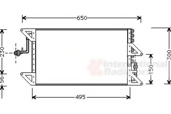 Imagine Condensator, climatizare VAN WEZEL 17005170