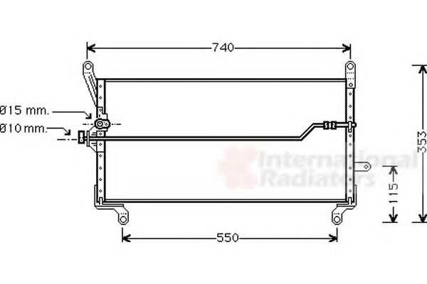 Imagine Condensator, climatizare VAN WEZEL 17005171