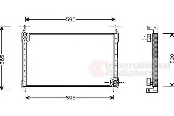 Imagine Condensator, climatizare VAN WEZEL 17005173