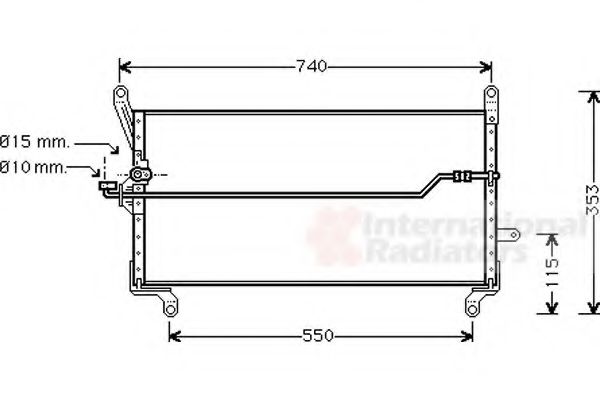 Imagine Condensator, climatizare VAN WEZEL 17005179