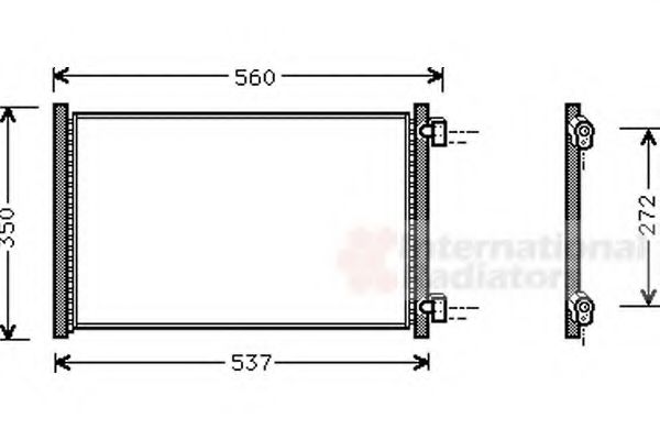 Imagine Condensator, climatizare VAN WEZEL 17005214