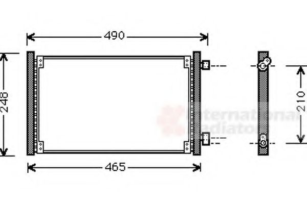 Imagine Condensator, climatizare VAN WEZEL 17005223