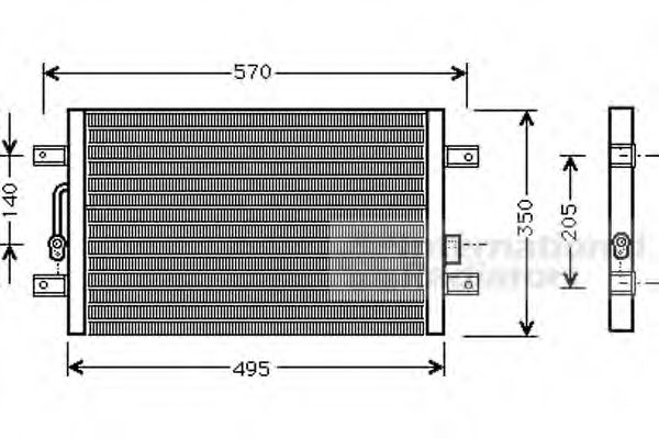 Imagine Condensator, climatizare VAN WEZEL 17005240