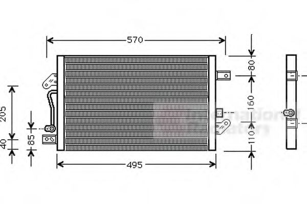 Imagine Condensator, climatizare VAN WEZEL 17005241