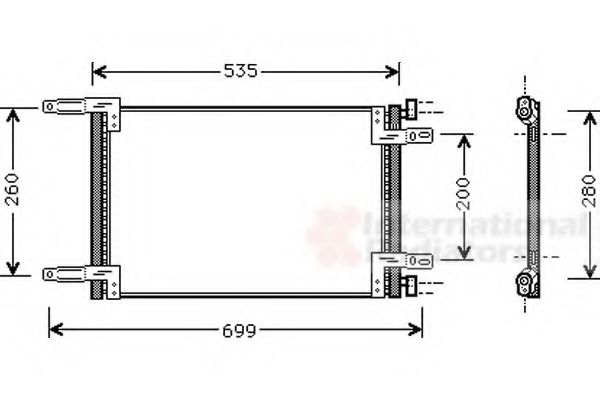 Imagine Condensator, climatizare VAN WEZEL 17005248