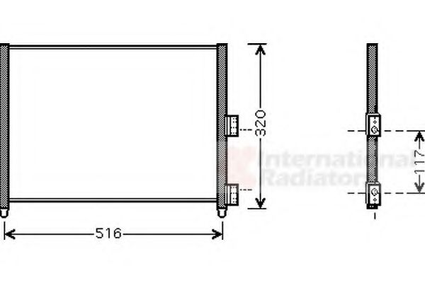 Imagine Condensator, climatizare VAN WEZEL 17005303