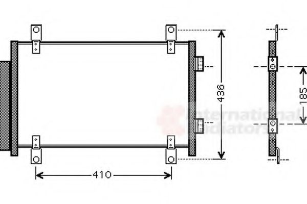 Imagine Condensator, climatizare VAN WEZEL 17005351