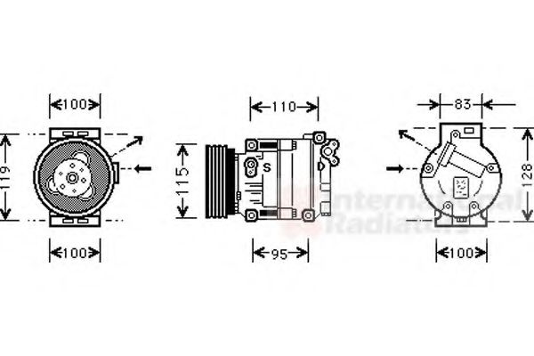 Imagine Compresor, climatizare VAN WEZEL 1700K033