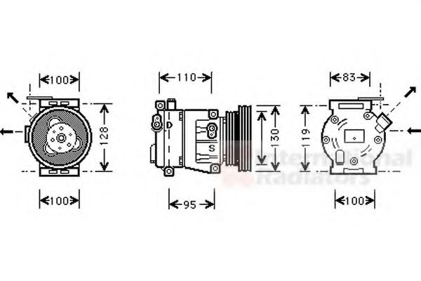 Imagine Compresor, climatizare VAN WEZEL 1700K035