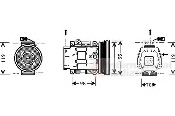 Imagine Compresor, climatizare VAN WEZEL 1700K041