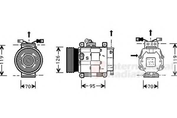 Imagine Compresor, climatizare VAN WEZEL 1700K048