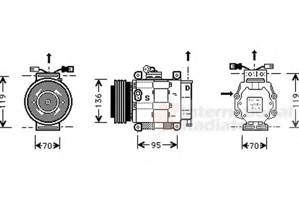 Imagine Compresor, climatizare VAN WEZEL 1700K049