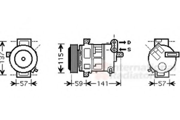 Imagine Compresor, climatizare VAN WEZEL 1700K333