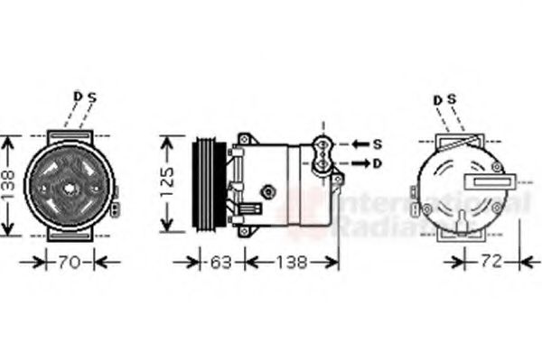 Imagine Compresor, climatizare VAN WEZEL 1700K334