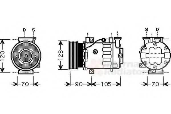 Imagine Compresor, climatizare VAN WEZEL 1700K361