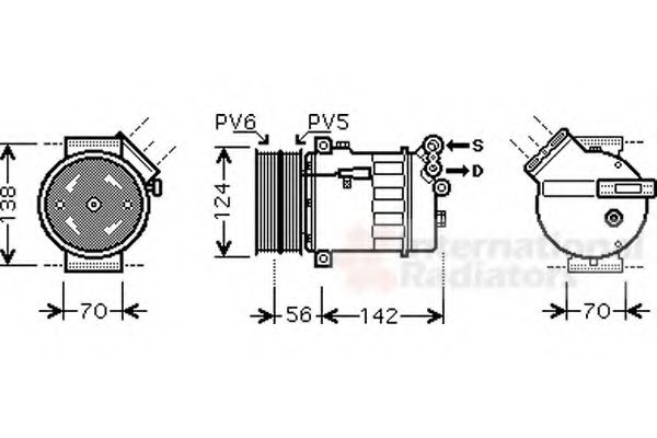 Imagine Compresor, climatizare VAN WEZEL 1700K363