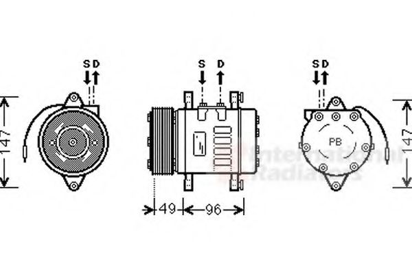 Imagine Compresor, climatizare VAN WEZEL 1700K365