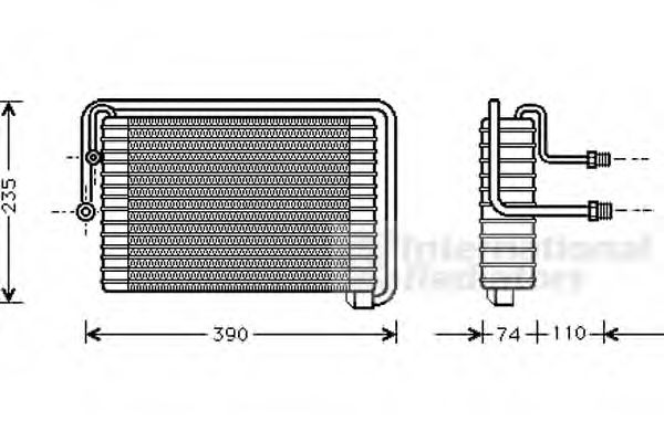 Imagine evaporator,aer conditionat VAN WEZEL 1700V021